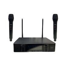 Rose Rw-211-ee Uhf Kablosuz Telsiz Çift El Mikrofon 2x100 Kanal