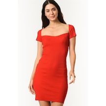 Z2016 Dewberry Bayan Elbise-kırmızı Optik Kırmızı Optik