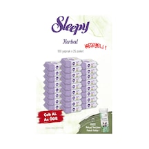 Sleepy Herbal Kişisel Bakım Havlusu 100'lü 25'li 2500 Yaprak ve Rosie Tekli Sleepy Herbal Kişisel Bakım Havlusu 100'lü 25'li 2500 Yaprak ve Rosie Tekli