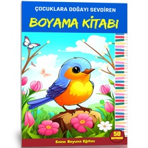 Çocuklara Doğayı Sevdiren Boyama Kitabı Afiş Hediyeli