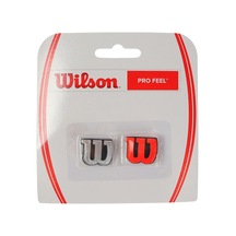 Wilson Pro Feel Logolu Titreşim Sönümleyici, Tenis Raketi İçin, 2'li Paket Ns Kırmızı