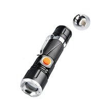 P50 Led Şarjlı Mıknatıslı Usb El Feneri
