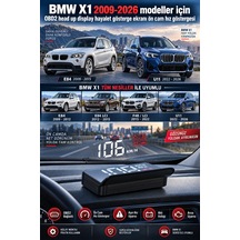 Bmw X1 2009-2026 Modeller İçin Obd2 Head Up Display Hayalet Gösterge Ekranı Ön Cam Hız Göstergesi