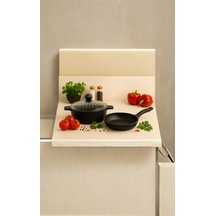 Kristal Basık Tencere - Kristal Tava 26 Cm Siyah