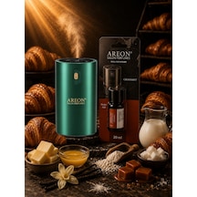 Areon Aromatik Difüzör Yeşil Klasik Metal + Croissant