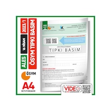 Ales 2023/1 Nisan ÖSYM Tıpkı Basım Çıkmış Soru Deneme Kitapçığı Dijital Çözümlü Türkiye Geneli