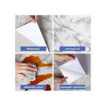 5m X 60 Cm Mermer Desenli Su Geçirmez Yapışkanlı Folyo