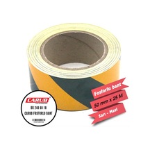 Carub Fosforlu Bant Çapraz Sarı Haki 5cm X 25 Mt