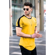 Madmext Madmext Baskılı Sarı Erkek Tişört 4472-sarı Sarı