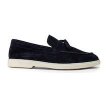 Deery Erkek Hakiki Süet Lacivert Püsküllü Loafer - 02027mlcvc01 Lacivert