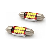 31mm Sofit Led Ampul, Beyaz, 12v, Canbus Hatasız, Ultra Parlak, Tavan Ve Plaka Aydınlatması, 2'li Set
