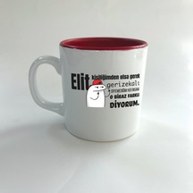 Elit Kişiliğimden Olsa Gerek Baskılı Kırmızı Multi Kupa
