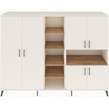 Hyperion Dolap 13 Raflı 6 Kapaklı 220x44x163 Aytaşı-aytaşı/çam Aytası/atlas Çam - Aytası