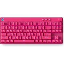 Mix 87 Rose Red %80 Apollo Manyetik Switch 8k Hz He Rgb Hotswap Mekanik Gaming Klavye