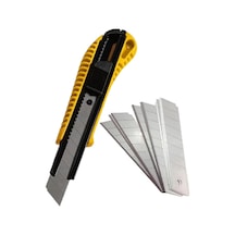 Büyük Maket Bıçağı Alüminyum Ağızlı 18mm + 10 Yedek Uç