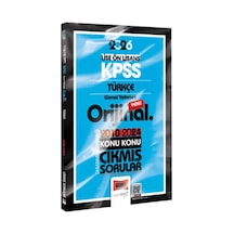 Kpss Lise Önlisans Türkçe 2010-2024 Çıkmış Sorular