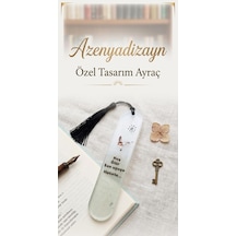 Reçine Kitap Ayracı, Kuş Tasarımlı, Püsküllü