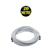 Usin RG6 U4 Full HD 3D 4K Anten TV Çanak Uydu LNB Kablosu 20 M