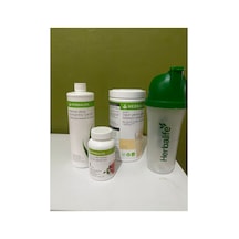 Vanılyalı Shake 550 Gr Klasik Aromalı Çay 51 Gr Aloe 473 Gr Ve Shaker 4 Lü Set
