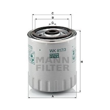 Mann Wk817/3x Yakıt Fıltresı Mercedes 190 W201 88 93 W202 93 00 W124 89 93 W210 96 99 W461 97 Sprınter 95 00 , Ssangyong Korando 96-98
