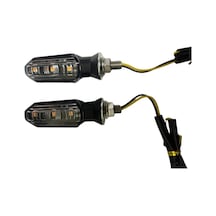 Carub Motosiklet Sinyal Lamba Üniversal 12v Beyaz Cam Sarı Led 2l