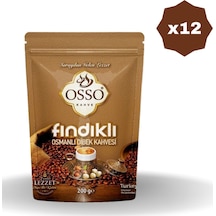 Osso Osmanlı Fındıklı Dibek Kahvesi 200 Gr - 12 Adet