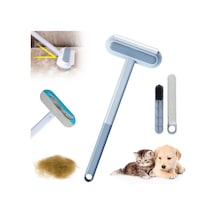 4'ü 1 Arada Kedi Köpek Tüy Toplama Fırçası 2'li Set Cam, Koltuk, Halı Ve Kumaş Yüzeyler İçin Çok Yüzeyl