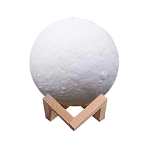 Dekoratif Yerküre 15cm Pilli Lamba Lisinya Beyaz