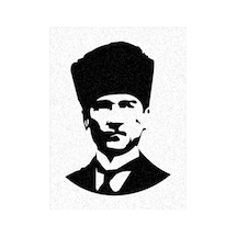 Mustafa Kemal Atatürk Kalpaklı 10 Adet Büyük Boy A4 Kum Boyama Kartı Seti-red Castle Kb-rc-110