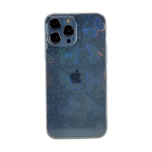 Nettech Apple Uyumlu iPhone 13 Pro Max Gölge Neon Desen Arka Koruma Kılıf - Şeffaf Şeffaf