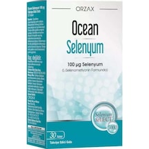 Ocean Selenyum 100 Mcg 30 Tablet Selenyum İle Zenginleştirilmiş Gıda Takviyesi.orzx