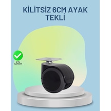 Mobilya Tekerleği 6 Cm Kilitsiz Tekli Satış Çok Renkli