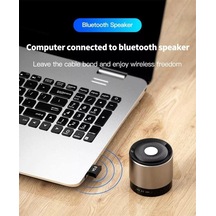 Bluetooth 5.0 Usb Adaptör, Mini Dongle Bluetooth Alıcı, Pc Laptop Notebook İçin Kablosuz Bluetooth Çevirici, Windows 10/11 Tak Çalıştır Usb Bluetooth Dongle