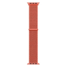 Apple Watch Uyumlu  44mm Kordon Band-03 Serisi Hasır Strap Kayış - Nectarine
