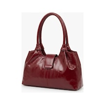 Levano Leather Premium Hakiki Dana Derisi Kadın Omuz Çantası Bordo