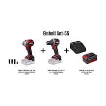 Einhell Set-55 Einhell Tp-cw 18/350-c Li Bl Akülü Darb. Somun Sık-kömürsüz+einhell Profesyonel Tp-cd 18/70-c Li Bl Akülü Vidalama 4514335+einhell 18v