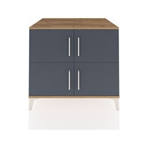 Kronos Şifonyer 3 Raflı 4 Kapaklı 88x59x80 Çam-antrasit Atlas Çam