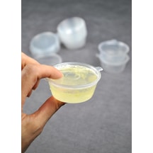 20 Adet Sızdırmaz 40 Ml Mini Plastik Saklama Kabı Sosluk Buzluk Kabı, Et Suyu, Kemik Suyu, Sos Diğer