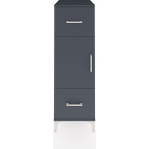Kronos Dolap 2 Raflı 2 Çekmeceli Tek Kapaklı 44x59x134 Antrasit-antrasit Aytası