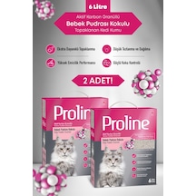 Proline Bebek Pudrası Kokulu Kedi Kumu 2x6lt.