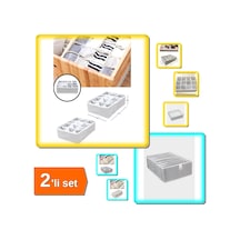 Pratik 12 Bölmeli Çekmece Düzenleyici + Akordiyon 8 Gözlü Organizer 2li Set E7f8g9 Belirtilmemiş