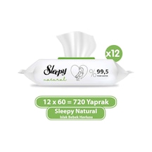 Sleepy Natural Yenidoğan Islak Havlu 60'Lı X 12 Adet