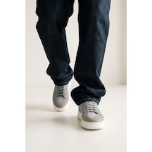 Valmenti Erkek Hakiki Deri Gri Sneakers & Spor Ayakkabı 1171 25-462 Erk Ayk Y26 Grı Suet