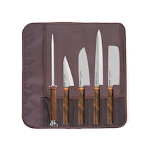 Pirge Titaneast Çantalı Bıçak Seti Ahşap