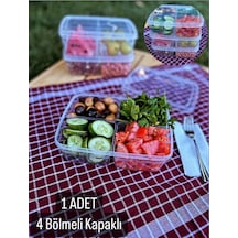Bayev Large Taşınabilir Diyet Saklama Kabı Kahvaltılık Piknik Saklama Kutusu Beslenme Kutusu Çok Renkli