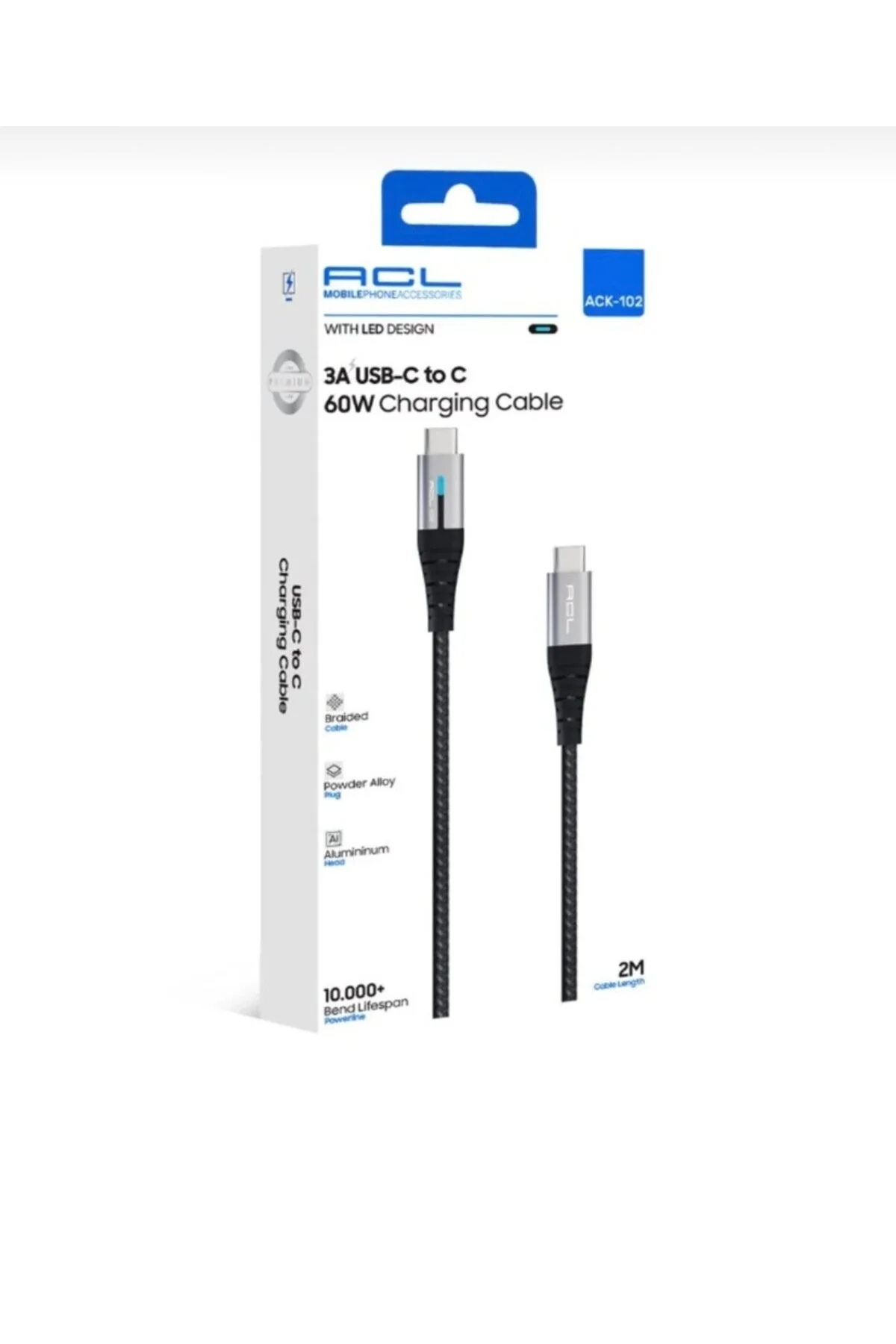 3a Usb C To C 60 W Charging Cable 1.2 M