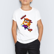 Isme Özel Brawl Stars Griff Baskılı Çocuk Tişört T-Shirt Mr-01