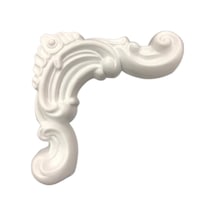 Decozza Boyanabilir Çıta Köşe Motifi 2,5 Cm Çıta Uyumlu4 Lü Paket