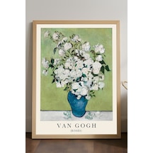 Van Gogh Doğal Ahşap Çerçeveli Poster, Dekoratif Sanatsal Duvar Tablosu