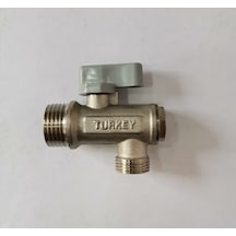 Aç Kapa Çelik Taharet Musluğu Gri